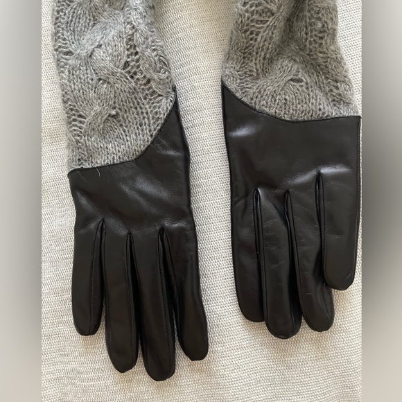Leather and cashmere gloves - Picture 7 of 9
